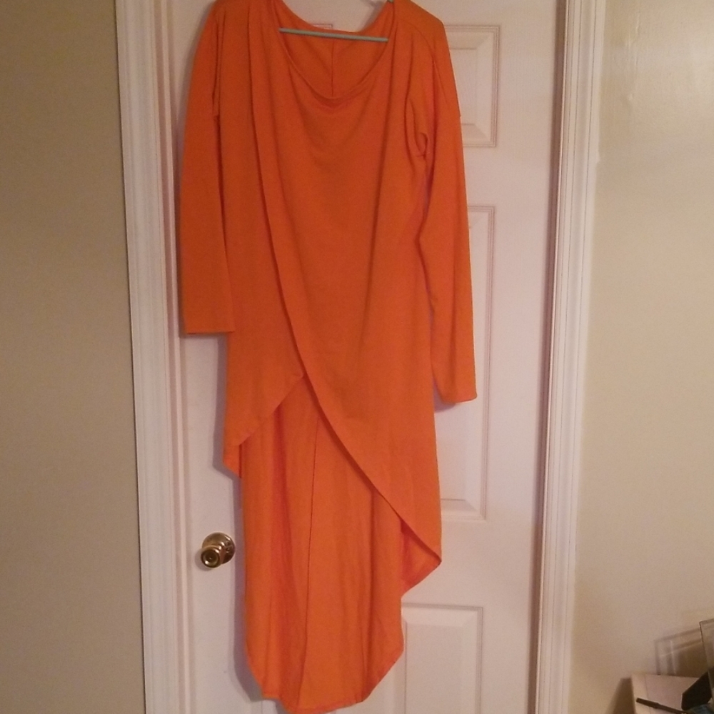 Never Worn Orange high low shirt